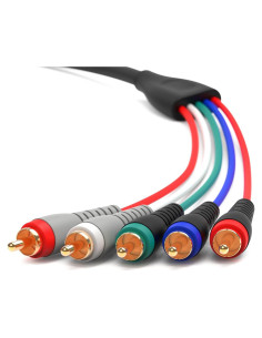 Cable de Video por Componentes BlueRigger 0.91m 5RCA con Audio