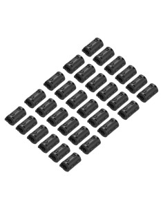 30 Pcs Núcleo de Anillo de Ferrita Clip-on uxcell 9mm Negro