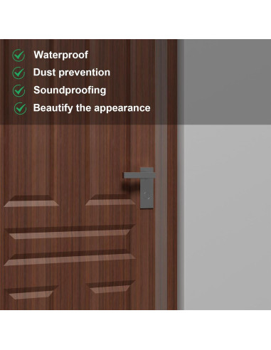 Tira de sellado de puerta Greymond 20 pies x 2 mm transparente