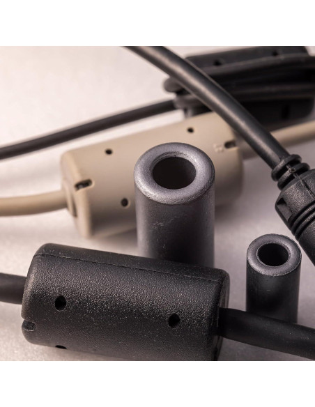 30 Pcs Núcleo de Anillo de Ferrita Clip-on uxcell 9mm Negro