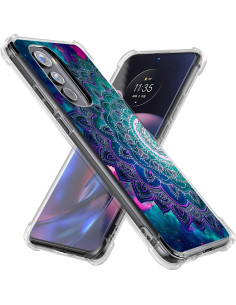 Funda Bumper Beaucov para Motorola Edge 2022 - Espacio de Flor Mandala 2
