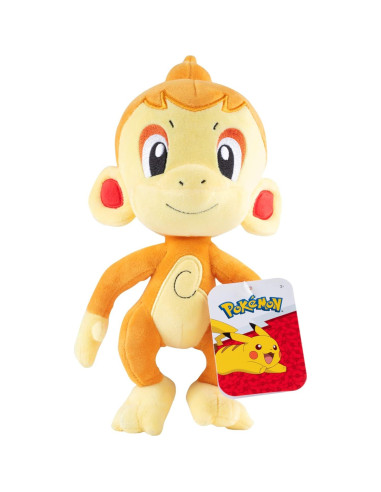 Peluche Pokémon Chimchar 20 cm - Licencia Oficial Jazwares