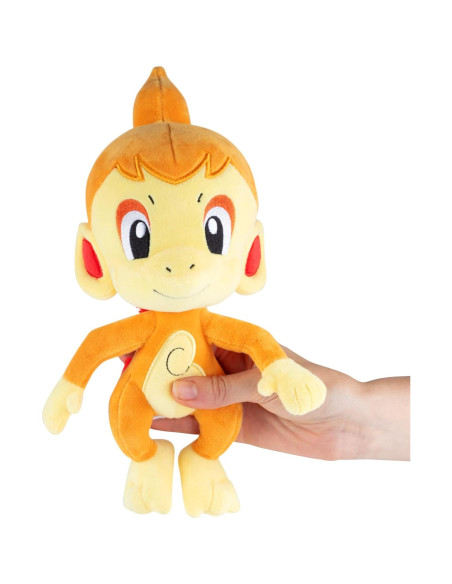 Peluche Pokémon Chimchar 20 cm - Licencia Oficial Jazwares