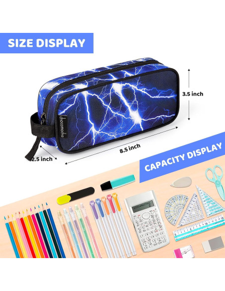 Estuche de Lápices Choco Mocha Rayos Marinos 22x10x5 cm