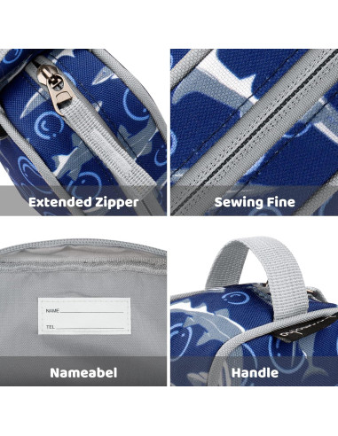 Estuche de Lápices Choco Mocha Rayos Marinos 22x10x5 cm