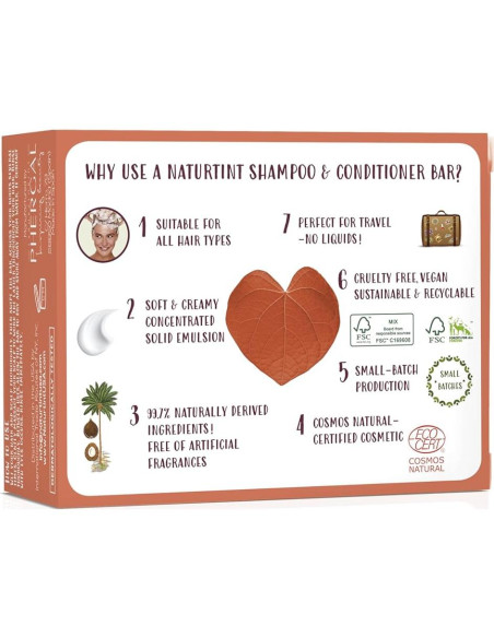 Naturtint Champú y Acondicionador en Barra Naranja 74.8g - Natural