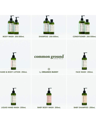 Gel de Ducha Natural 500ml Common Ground - Orgánico y Vegano