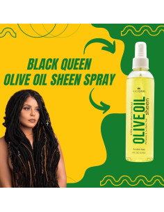 Spray Brillo Hidratante Black Queen 56.7 ml para Cabello 4C 2