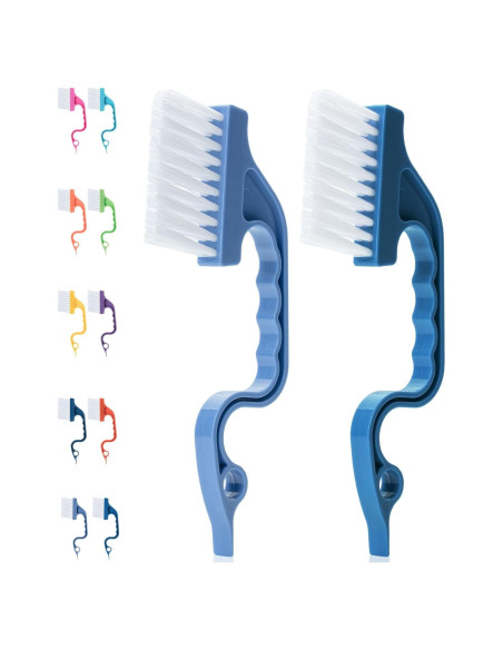 Cepillo de Limpieza de Rieles de Ventana Slick - Paquete de 2