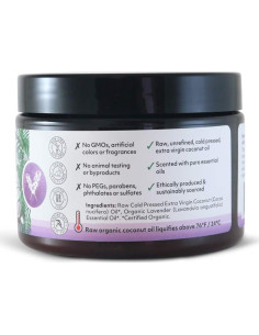 Aceite de Coco Crudo Prensado en Frío Organic Fiji 340g - Lavanda 2