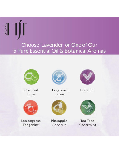 Aceite de Coco Crudo Prensado en Frío Organic Fiji 340g - Lavanda
