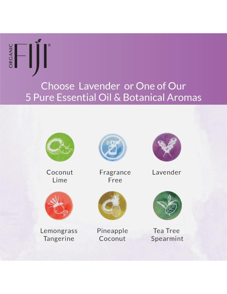 Aceite de Coco Crudo Prensado en Frío Organic Fiji 340g - Lavanda