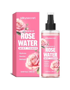 Spray de Agua de Rosa Orgánica SilkySecret 250 ml Hidratante