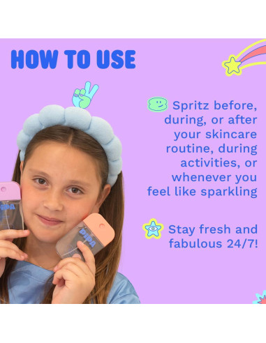 Bruma Facial Pipa Glow Go 30 ml | Hidratante Sin Alcohol para Niños