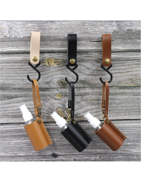 Soporte para Botella de Spray Sanitizante VKSG 60ml - Negro