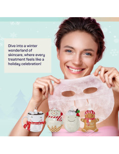 Máscaras Faciales SpaLife Holiday Treats 12-Pack Variadas 2