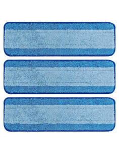 Paquete de 3 Paños de Microfibra para Mopa Bona 46x13.5cm