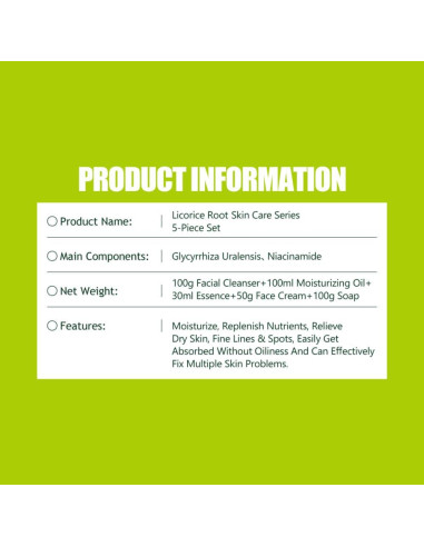 Conjunto de Cuidado de la Piel Aichun Beauty 5 Piezas Hidratante