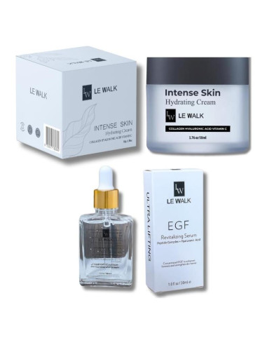 Conjunto Suero y Crema Hidratante Le Walk - 80g Antienvejecimiento