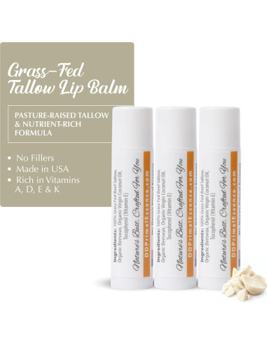 Bálsamo Labial Hidratante Dr. Dave's - Set de 3 Sin Fragancia