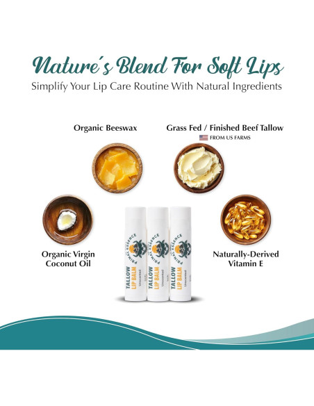 Bálsamo Labial Hidratante Dr. Dave's - Set de 3 Sin Fragancia