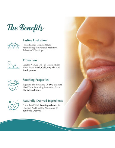 Bálsamo Labial Hidratante Dr. Dave's - Set de 3 Sin Fragancia