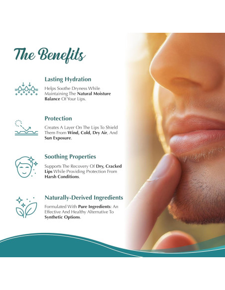 Bálsamo Labial Hidratante Dr. Dave's - Set de 3 Sin Fragancia