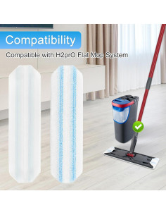 Paños de Reemplazo Aiyiried para Mopa Plana O-Cedar H2Pro - 3 Unidades 2