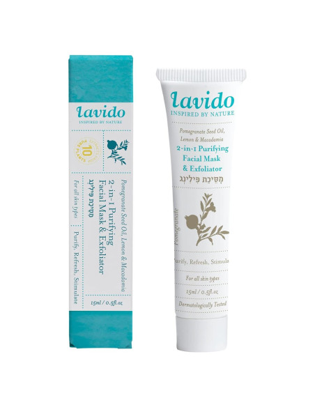 Lavido Máscara Facial Purificante 2-en-1 Natural 15 ml Lavido Máscara Facial Purificante 2-en-1 Natural 15 ml