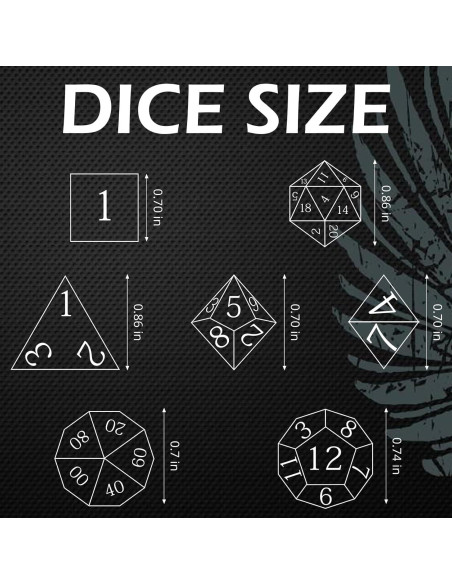 Conjunto de Dados Ojo de Dragón DND - 7 Piezas de Resina