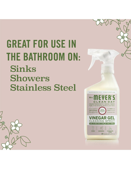 Spray Limpiador de Gel de Vinagre Mrs. Meyer's 473ml Flor de Manzana