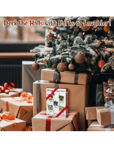 Baraja de Cartas Funwares 101 Perritos Haciendo Popó - Impermeable