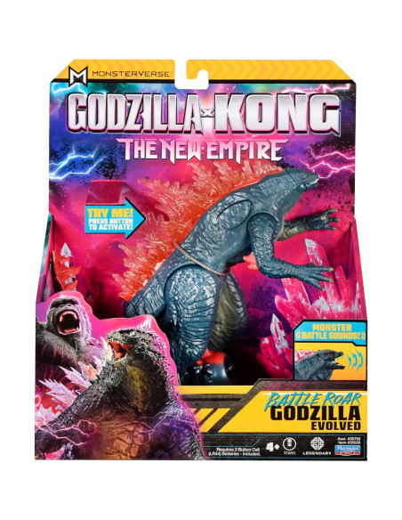 Figura Godzilla x Kong 18 cm Rugido de Batalla Playmates Toys