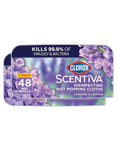 Paños Desinfectantes Húmedos Clorox Scentiva Lavanda 24 Unidades