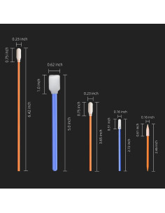 Bastones de Limpieza de Espuma Wellgler 128mm para Electrónica 2