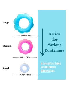 Tapas de Silicona Estirables Genérica - 6 Piezas Reutilizables 2