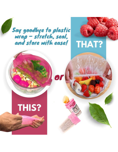 Tapas de Silicona Estirables Genérica - 6 Piezas Reutilizables