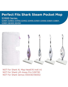 Paños de Reemplazo para Mop de Vapor Flammi S3500, 4 Unidades 2