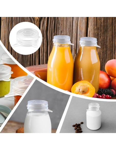 6 Tapas de Silicona Reutilizables SynHHergyx para Tarros 3-6 cm