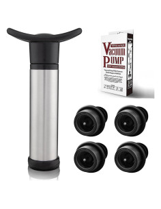 Bomba de vacío para vino BETTFOR con 4 tapones de silicona