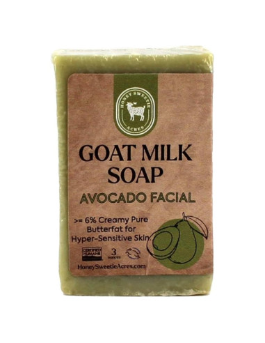 Jabón Facial Hidratante Honey Sweetie Acres 85g Aguacate Leche Cabra