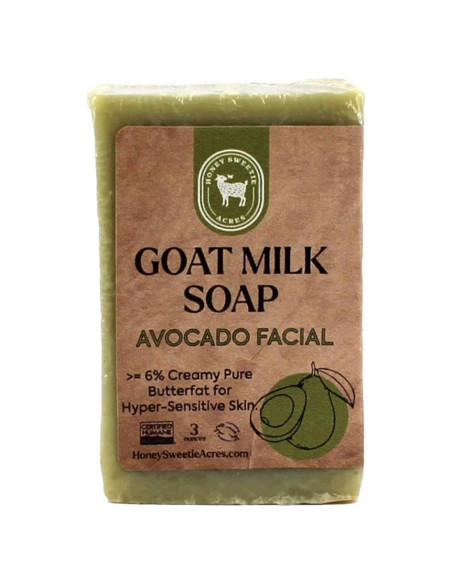 Jabón Facial Hidratante Honey Sweetie Acres 85g Aguacate Leche Cabra