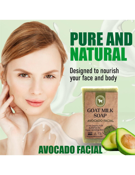 Jabón Facial Hidratante Honey Sweetie Acres 85g Aguacate Leche Cabra
