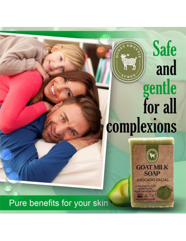 Jabón Facial Hidratante Honey Sweetie Acres 85g Aguacate Leche Cabra