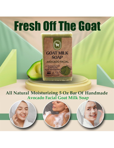 Jabón Facial Hidratante Honey Sweetie Acres 85g Aguacate Leche Cabra