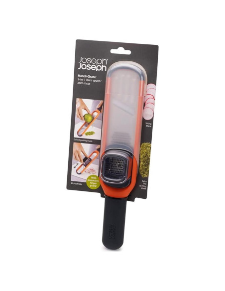 Rallador y Cortador 2 en 1 Joseph Joseph Naranja 29cm