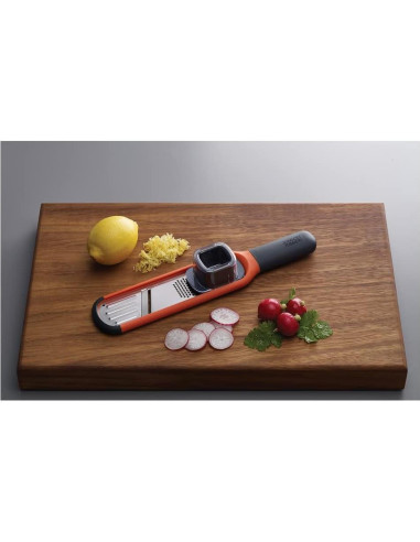 Rallador y Cortador 2 en 1 Joseph Joseph Naranja 29cm