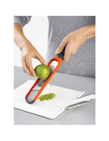 Rallador y Cortador 2 en 1 Joseph Joseph Naranja 29cm
