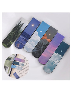 Marcadores Magnéticos Lannso para Página - 12 Piezas Coloridas