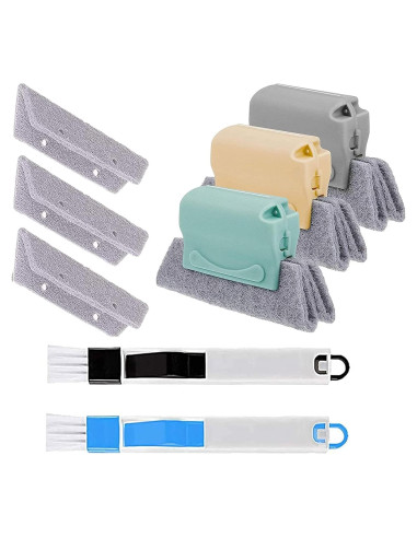 Juego de Herramientas de Limpieza Aevrry - 3 Cepillos + 3 Paños